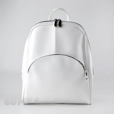 Сумка-рюкзак женская белая из экокожи PoloClub SK10119 - 1