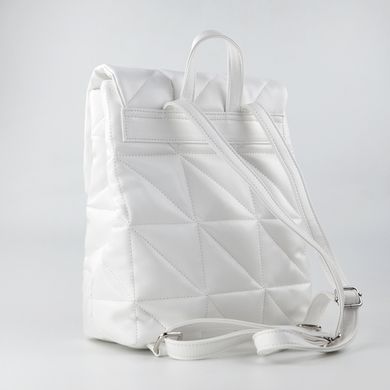 Рюкзак жіночий стьобаний білий з екошкіри PoloClub SK30071 - 2