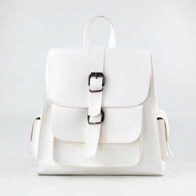 Рюкзак жіночий білий з екошкіри PoloClub 011 - 1