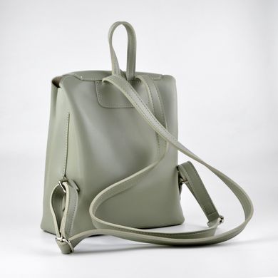 Рюкзак жіночий оливковий з екошкіри PoloClub SK10030 - 2