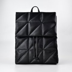 Рюкзак жіночий стьобаний чорний з екошкіри PoloClub SK30071 - 1