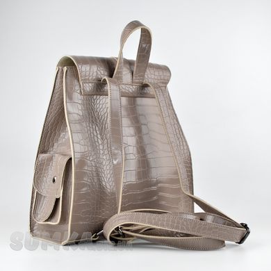 Рюкзак женский дымчатый (кроко) из экокожи PoloClub 011 - 2