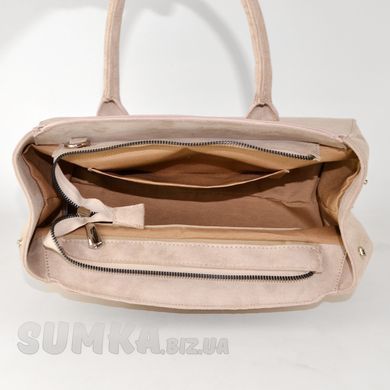 Сумка-багет женская в цвете бизон из экозамши PoloClub SK30284 - 3