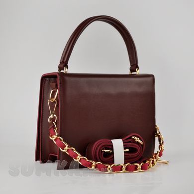 Сумка жіноча бордова з екошкіри PoloClub SK50008 - 2