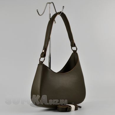 Сумка жіноча кольору хакі з екошкіри PoloClub SK10084 - 2