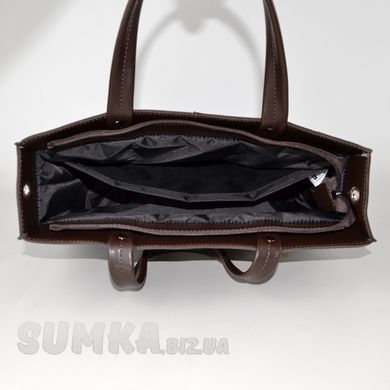 Сумка женская шоколадная из искусственной кожи К775 - 3