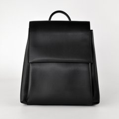 Рюкзак жіночий чорний зі штучної шкіри К842 - 1