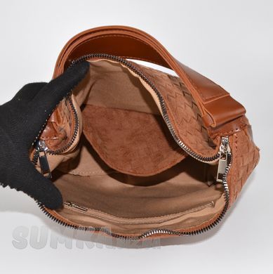 Сумка жіноча руда (плетіння) зі штучної замші PoloClub SK30238 - 3