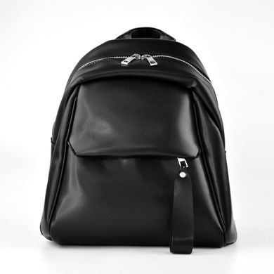 Рюкзак жіночий чорний зі штучної шкіри К790 - 1