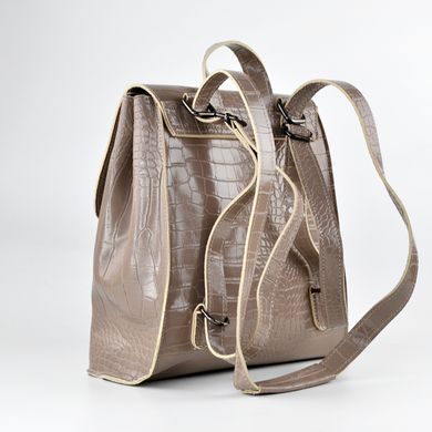 Рюкзак жіночий димчатий (кроко) з екошкіри PoloClub 013 - 2