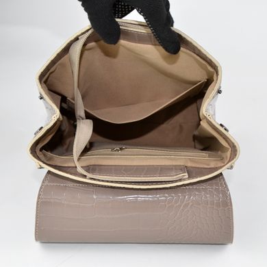 Рюкзак жіночий димчатий (кроко) з екошкіри PoloClub 013 - 3