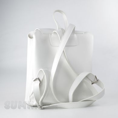 Рюкзак жіночий білий з екошкіри PoloClub SK10030 - 2