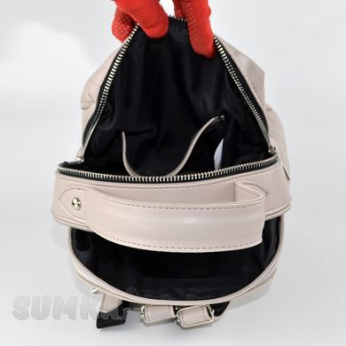 Рюкзак жіночий стьобаний кольору бізон зі штучної шкіри К753 - 3