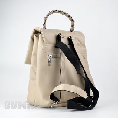 Рюкзак жіночий в кольорі бізон зі штучної шкіри К711 - 2