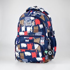 Школьный синий рюкзак из текстиля Favor 6869/2 - 1