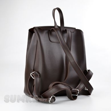 Рюкзак жіночий шоколадний з екошкіри PoloClub SK10030 - 2