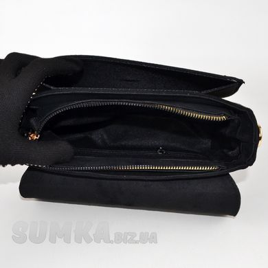 Сумка жіноча чорна з екозамші PoloClub SK30204 - 3