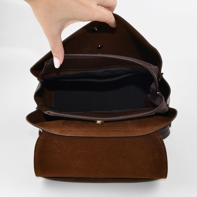 Рюкзак женский шоколадный из экокожи PoloClub SK10030 - 3