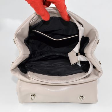 Рюкзак жіночий кольору бізон зі штучної шкіри К767 - 3