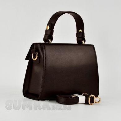 Сумка женская шоколадная (+ замша) из экокожи PoloClub SK50066 - 2