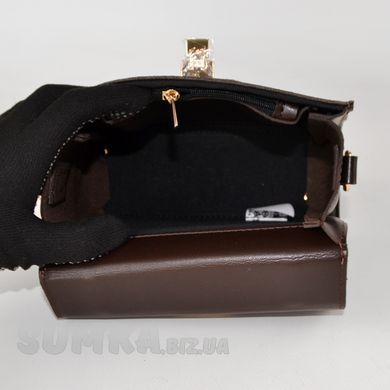 Сумка женская шоколадная (+ замша) из экокожи PoloClub SK50066 - 3