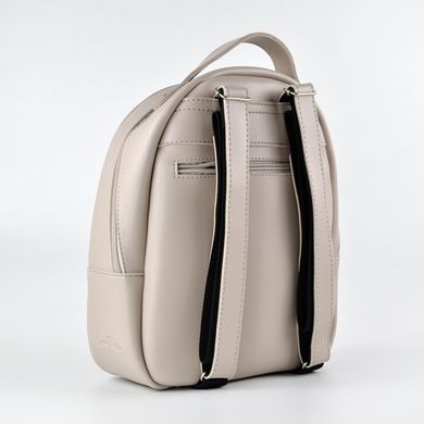 Рюкзак жіночий стьобаний кольору бізон зі штучної шкіри К740 - 2