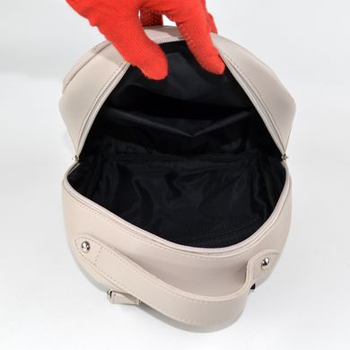 Рюкзак женский стеганый цвета бизон из искусственной кожи К740 - 3