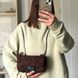 Сумка женская шоколадная из экозамши PoloClub SK30244