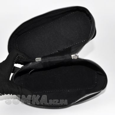 Сумка-шкатулка женская черная из экозамши PoloClub SK30221 - 3