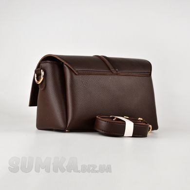 Сумка жіноча шоколадна зі штучної шкіри PoloClub SK10365 - 2