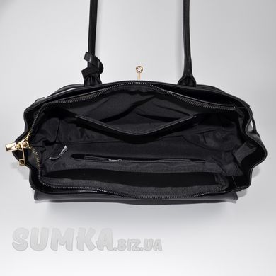 Сумка женская черная из экокожи PoloClub SK50120 - 3