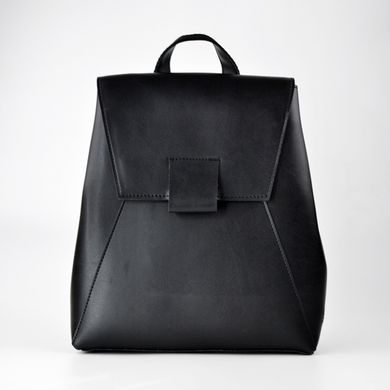 Рюкзак жіночий чорний зі штучної шкіри К737 - 1