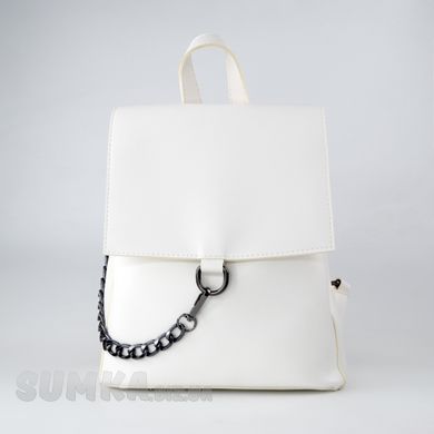 Рюкзак жіночий білий з екошкіри PoloClub SK10009 - 1