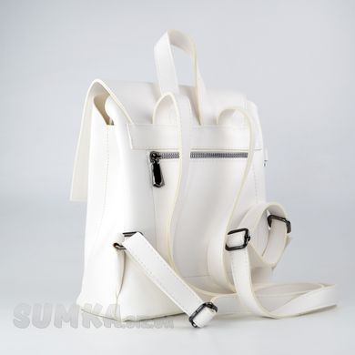 Рюкзак женский белый из экокожи PoloClub SK10009 - 2
