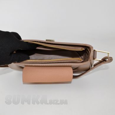 Сумка женская цвета мокко из экокожи PoloClub SK40040 - 3
