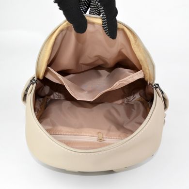 Рюкзак жіночий в кольорі бізон зі штучної шкіри МІС 36143 - 3