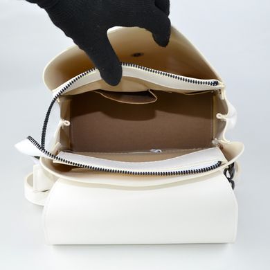Рюкзак жіночий білий з екошкіри PoloClub SK10009 - 3