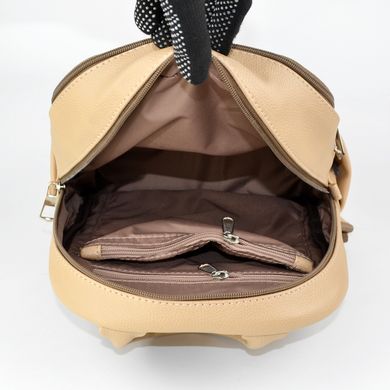 Рюкзак жіночий в кольорі бізон зі штучної шкіри МІС 35994 - 3