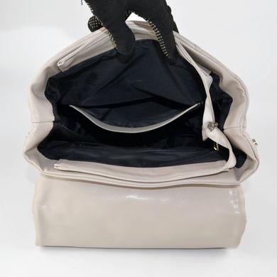 Рюкзак жіночий стьобаний в кольорі бізон зі штучної шкіри К743 - 3