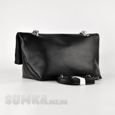 Сумка жіноча чорна з екошкіри PoloClub SK30265 - 2