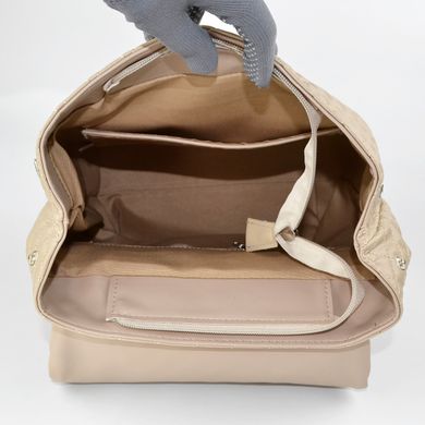 Рюкзак жіночий в кольорі бізон (капітон) з екошкіри PoloClub SK30071 - 3