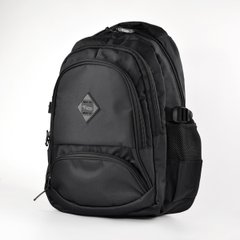 Шкільний рюкзак чорний і з ортопедичною спинкою з текстилю Favor 997-1 - 1