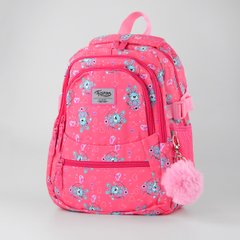 Школьный розовый рюкзак из текстиля Favor 189983/2 - 1