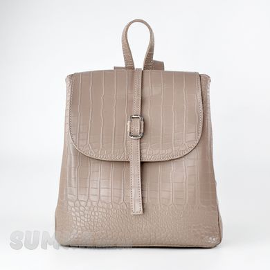 Рюкзак жіночий димчатий (кроко) з екошкіри PoloClub SK10030 - 1