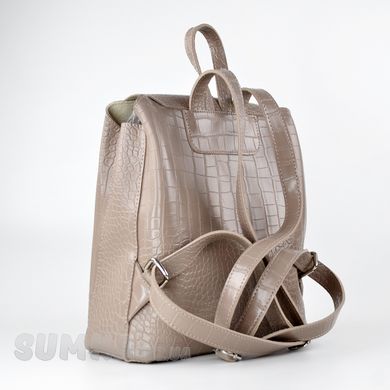Рюкзак женский дымчатый (кроок) из экокожи PoloClub SK10030 - 2
