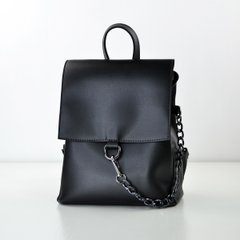 Рюкзак жіночий чорний з екошкіри PoloClub SK10009 - 1