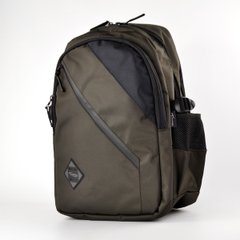 Шкільний рюкзак кольору хакі з ортопедичною спинкою з текстилю Favor 940-5 - 1