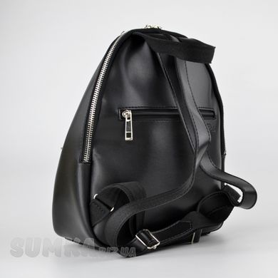 Рюкзак жіночий чорний зі штучної шкіри К782 - 2