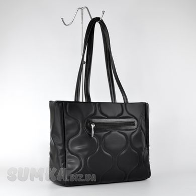Сумка-шоппер женская черная из искусственной кожи Valetta Studio 1768 - 2