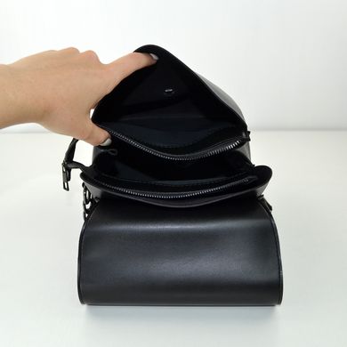 Рюкзак жіночий чорний з екошкіри PoloClub SK10009 - 3